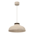 Hanglamp aan snoer BASCA 1xE27/15W/230V beige/bruin