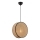 Hanglamp aan snoer BIG DRUM 1xE27/60W/230V bruin/zwart