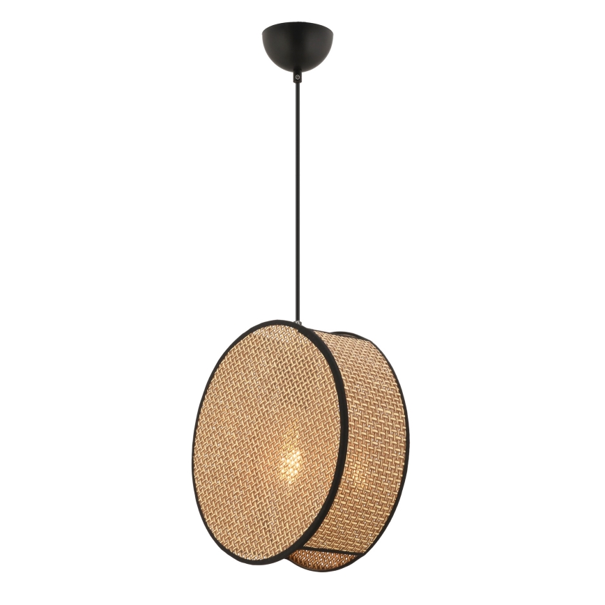 Hanglamp aan snoer BIG DRUM 1xE27/60W/230V bruin/zwart