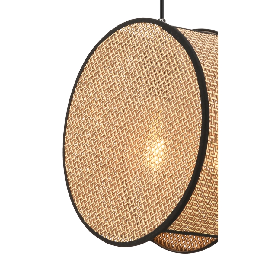 Hanglamp aan snoer BIG DRUM 1xE27/60W/230V bruin/zwart