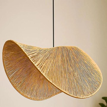 Hanglamp aan snoer BOHO 1xE27/40W/230V raffia