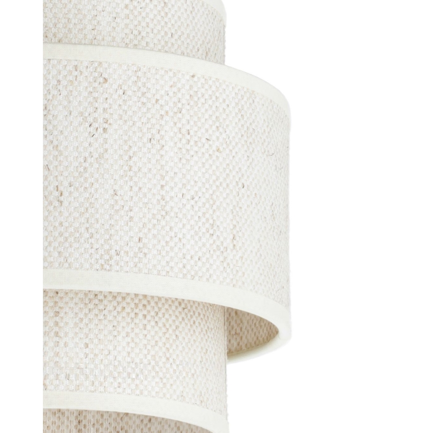 Hanglamp aan snoer BOHO 1xE27/60W/230V Ø 20 cm wit