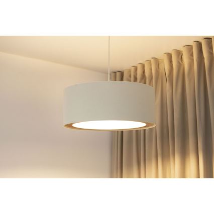 Hanglamp aan snoer BOHO TRINITI 1xE27/60W/230V Ø 50 cm crème