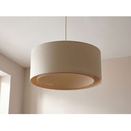 Hanglamp aan snoer BOHO TRINITI 1xE27/60W/230V Ø 50 cm crème
