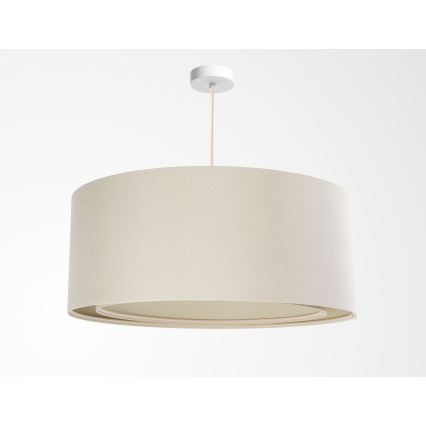 Hanglamp aan snoer BOHO TRINITI 1xE27/60W/230V Ø 50 cm crème