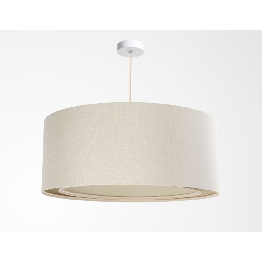 Hanglamp aan snoer BOHO TRINITI 1xE27/60W/230V Ø 50 cm crème