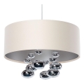 Hanglamp aan snoer BUBBLE 1x E27/60W/230V, Ø 50 cm, beige