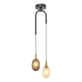 Hanglamp aan snoer CACTUS 2xG9/5W/230V grijs/wit