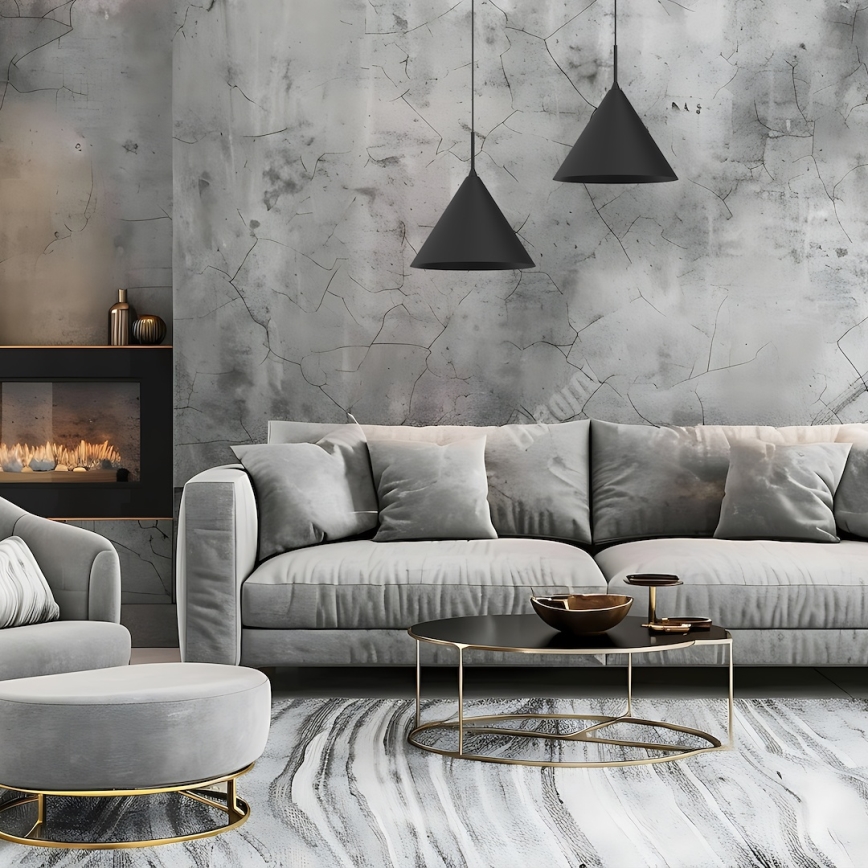 Hanglamp aan snoer CAPITAL 1xGX53/15W/230V Ø 32 cm zwart