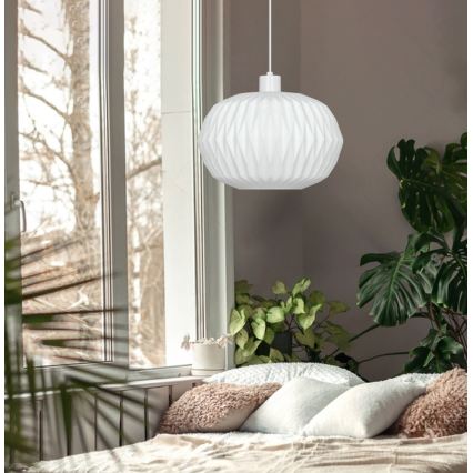 Hanglamp aan snoer CARSON 1xE27/40W/230V wit
