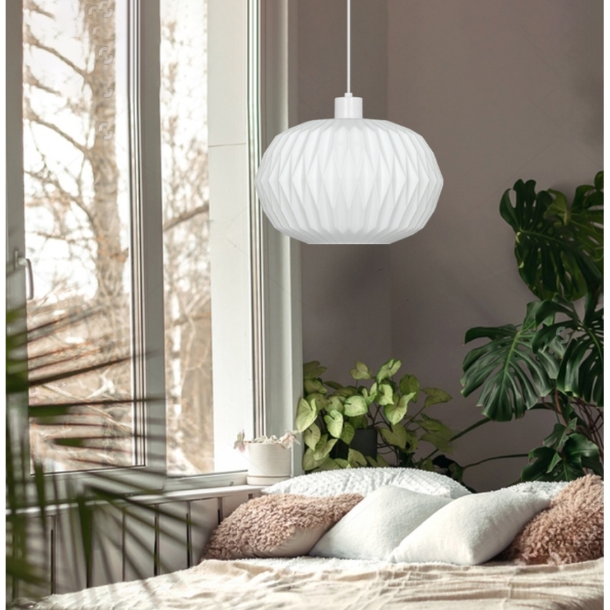 Hanglamp aan snoer CARSON 1xE27/40W/230V wit