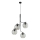 Hanglamp aan snoer CESAR 4xE27/15W/230V zwart/rookgrijs