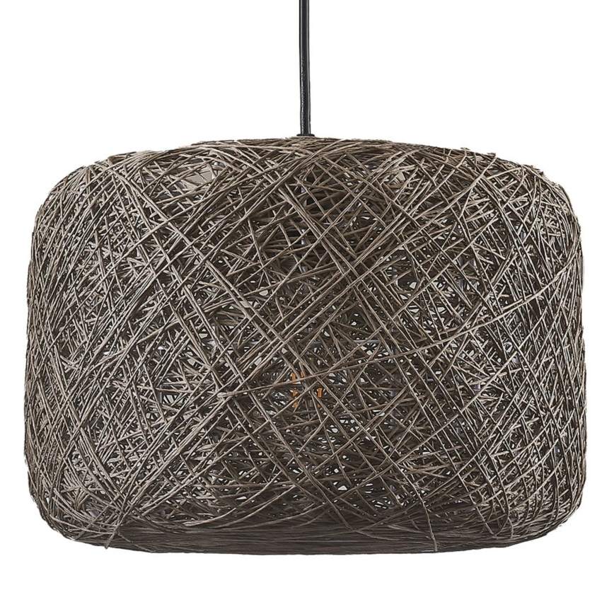 Hanglamp aan snoer CLEA 1xE27/20W/230V Ø 30 cm antraciet