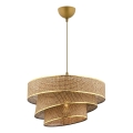 Hanglamp aan snoer COUPER 1xE27/60W/230V bruin/goud