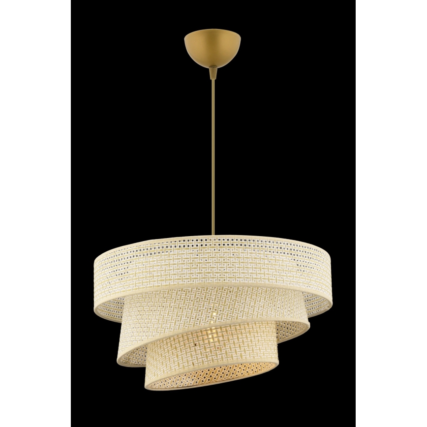 Hanglamp aan snoer COUPER 1xE27/60W/230V crème
