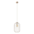 Hanglamp aan snoer DESTELLO 1xE27/15W/230V Ø 21 cm beige