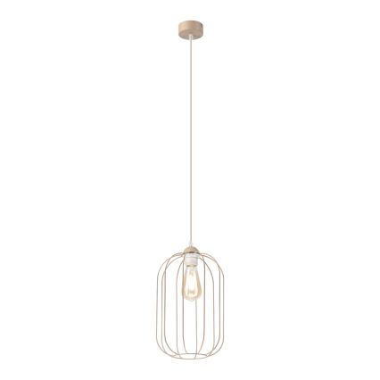 Hanglamp aan snoer DESTELLO 1xE27/15W/230V Ø 21 cm beige