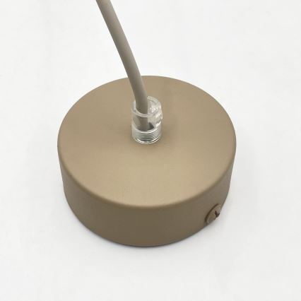 Hanglamp aan snoer DESTELLO 1xE27/15W/230V Ø 21 cm beige