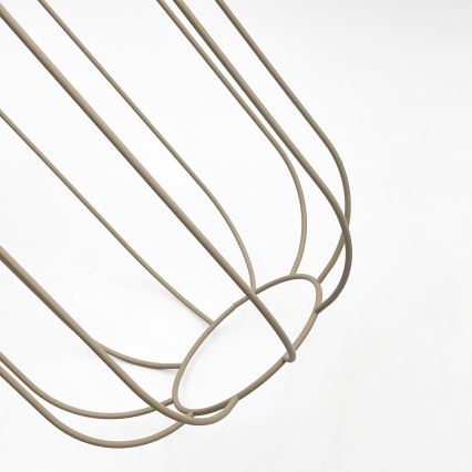 Hanglamp aan snoer DESTELLO 1xE27/15W/230V Ø 21 cm beige