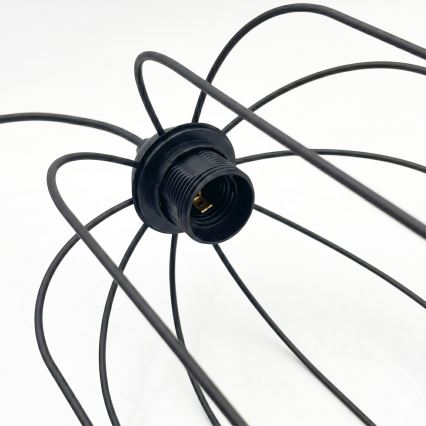 Hanglamp aan snoer DESTELLO 1xE27/15W/230V Ø 21 cm zwart