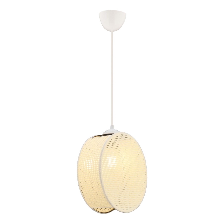 Hanglamp aan snoer DRUM 1xE27/60W/230V crème