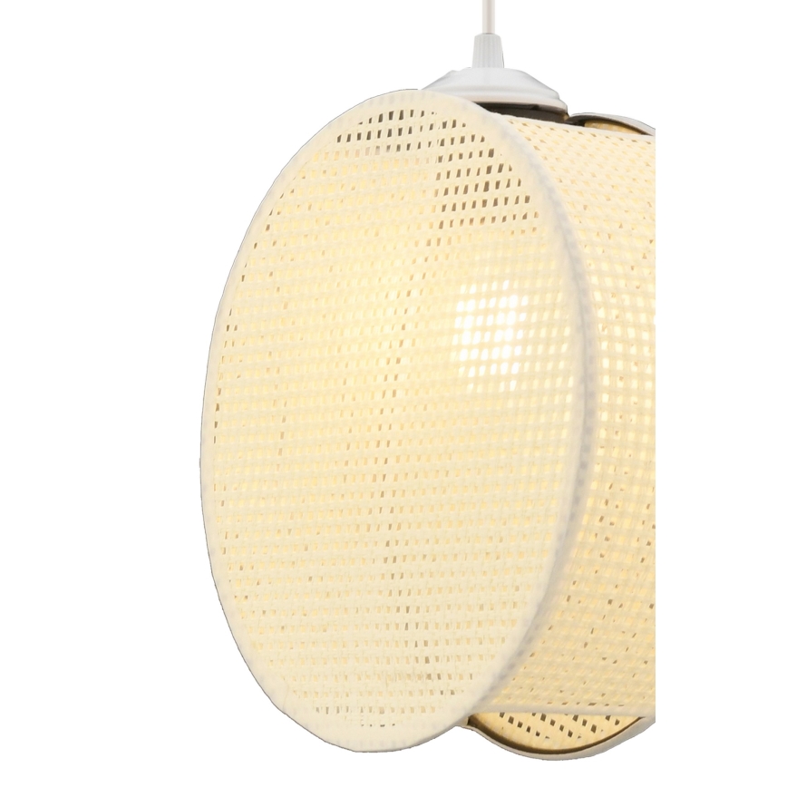 Hanglamp aan snoer DRUM 1xE27/60W/230V crème