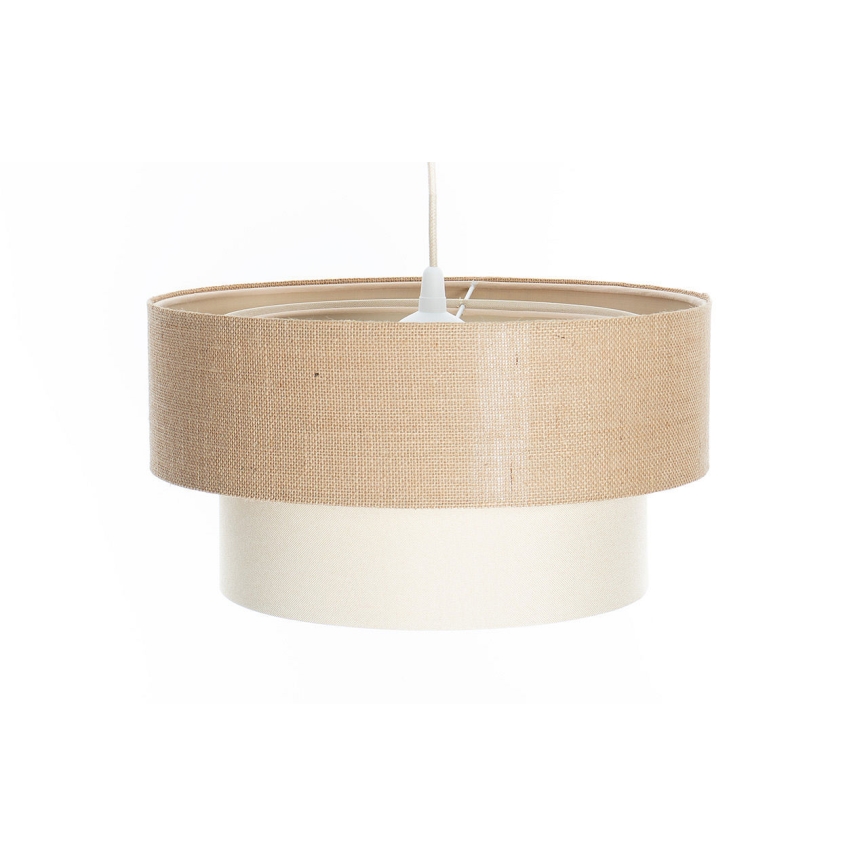 Hanglamp aan snoer DUO 1x E27/60W/230V Ø 40 cm beige/crème