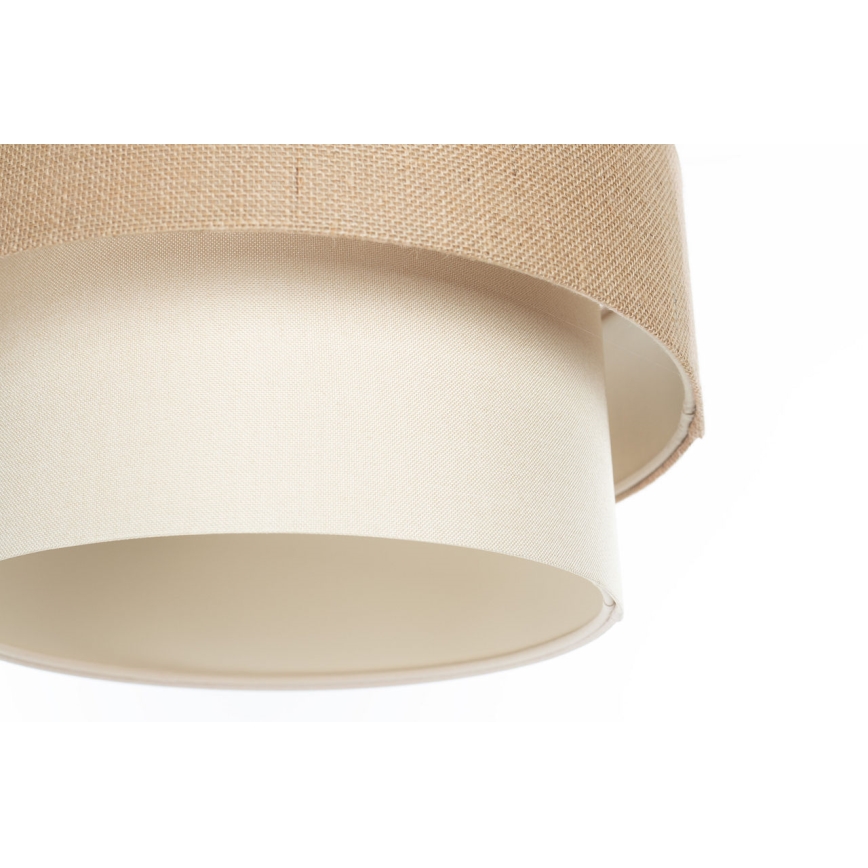 Hanglamp aan snoer DUO 1x E27/60W/230V Ø 40 cm beige/crème