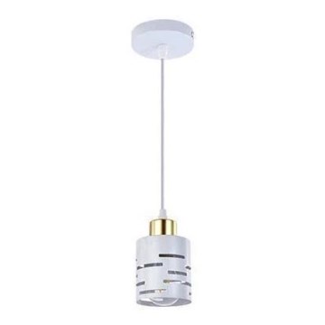 Hanglamp aan snoer ELEN 1xE27/35W/230V wit/goud