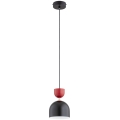Hanglamp aan snoer ENTORI 1xE27/15W/230V zwart/rood