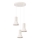 Hanglamp aan snoer ESTRIA, 3xE14/10W/230V, Ø 30 cm, crème