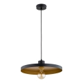 Hanglamp aan snoer ETERI 1xE27/15W/230V zwart/goud