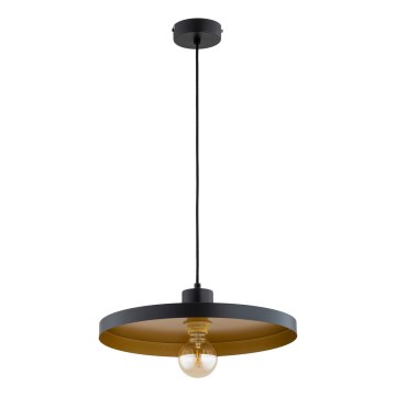 Hanglamp aan snoer ETERI 1xE27/15W/230V zwart/goud