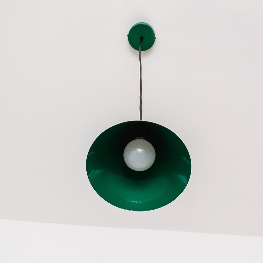Hanglamp aan snoer ETNA II 1xE27/15W/230V Ø 18,5 cm groen