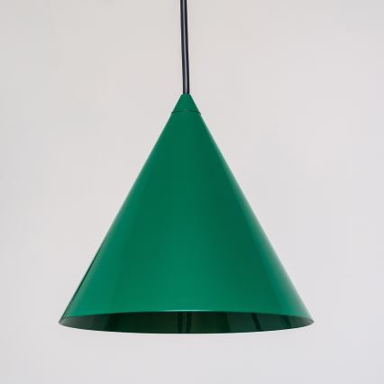 Hanglamp aan snoer ETNA II 1xE27/15W/230V Ø 18,5 cm groen