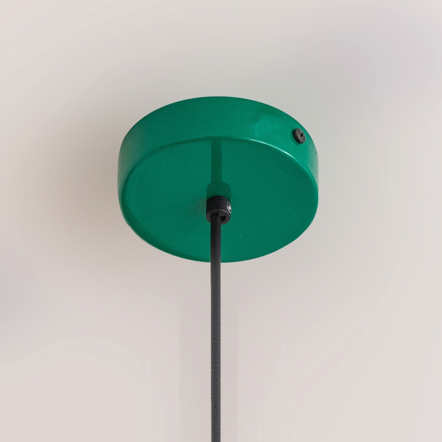 Hanglamp aan snoer ETNA II 1xE27/15W/230V Ø 18,5 cm groen
