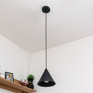 Hanglamp aan snoer ETNA II 1xE27/15W/230V, Ø 18,5 cm, zwart