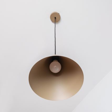 Hanglamp aan snoer ETNA II 1xE27/15W/230V Ø 25 cm beige