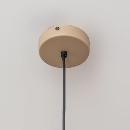 Hanglamp aan snoer ETNA II 1xE27/15W/230V Ø 25 cm beige