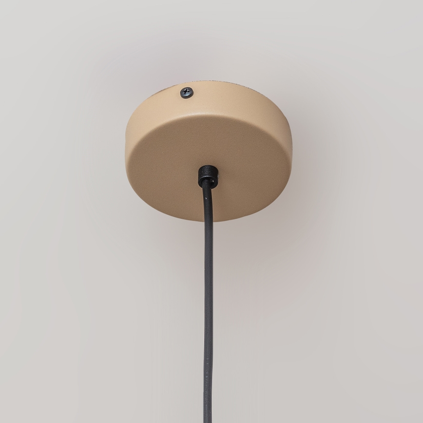 Hanglamp aan snoer ETNA II 1xE27/15W/230V Ø 25 cm beige
