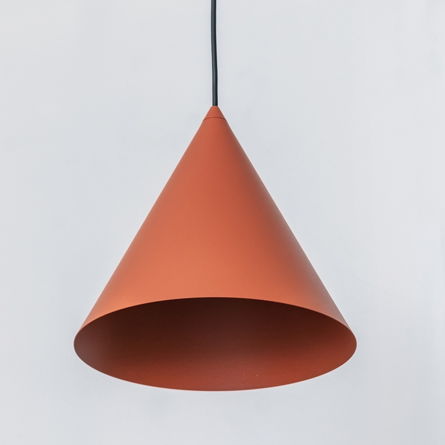 Hanglamp aan snoer ETNA II 1xE27/15W/230V Ø 25 cm oranje