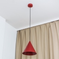 Hanglamp aan snoer ETNA II 1xE27/15W/230V Ø 25 cm rood
