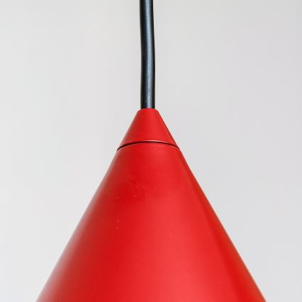Hanglamp aan snoer ETNA II 1xE27/15W/230V Ø 25 cm rood