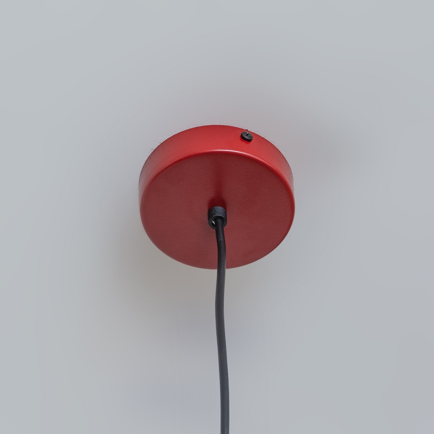 Hanglamp aan snoer ETNA II 1xE27/15W/230V Ø 25 cm rood