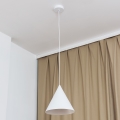 Hanglamp aan snoer ETNA II 1xE27/15W/230V Ø 25 cm wit