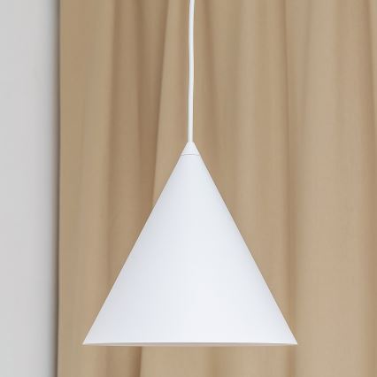 Hanglamp aan snoer ETNA II 1xE27/15W/230V Ø 25 cm wit