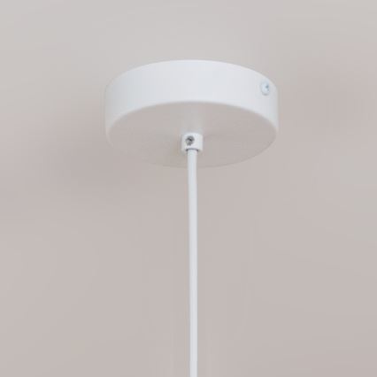 Hanglamp aan snoer ETNA II 1xE27/15W/230V Ø 25 cm wit