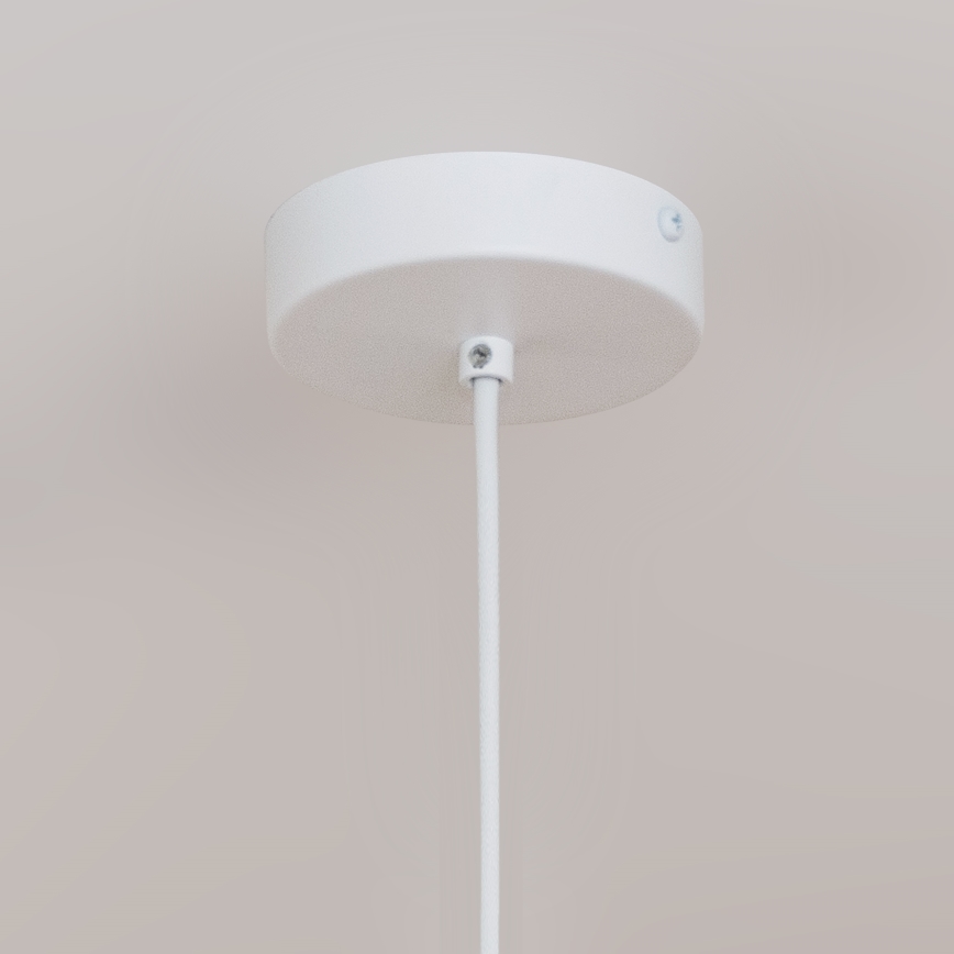 Hanglamp aan snoer ETNA II 1xE27/15W/230V Ø 25 cm wit