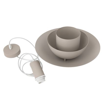 Hanglamp aan snoer FERRO 1xE27/15W/230V grijs