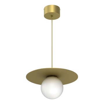 Hanglamp aan snoer FLAT 1xE27/15W/230V goud